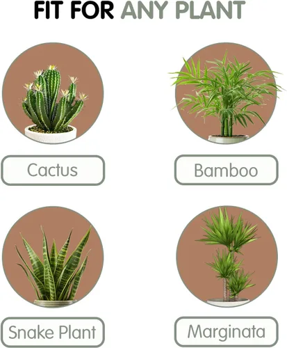 Vista 6 de Soporte de madera para plantas de 7.5 x 9.8 pulgadas, para interiores y exteriores, soporte de madera para macetas de un solo piso, soporte