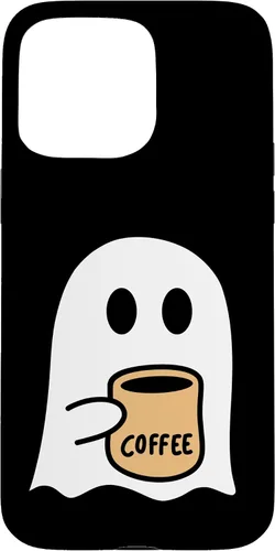 Vista 28 de iPhone 16 Spooky Fall Ghost Coffee Lovers Costume Case