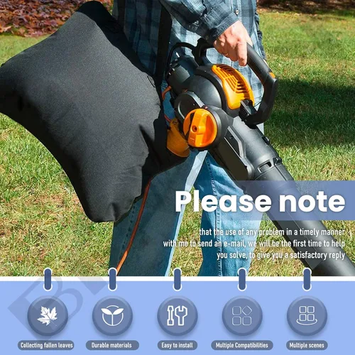 Vista 7 de 50026858 Trivac Leaf Collection Bag WGBAG500, por - Braveboy, compatible con soplador/aspiradora W-orx, modelo de repuesto WG500, WG505, WG509