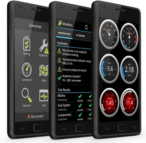 Vista 5 de Herramienta de análisis Bluetooth ScanTool 427201 Obdlink LX: profesional OBD-II para Android y Windows
