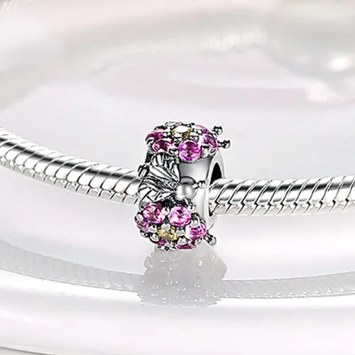 Vista 3 de MULA Dijes de plata de ley 925 para pulseras y collares, colgantes colgantes de cuentas para árbol familiar, joyería de regalo para mujeres y niñas