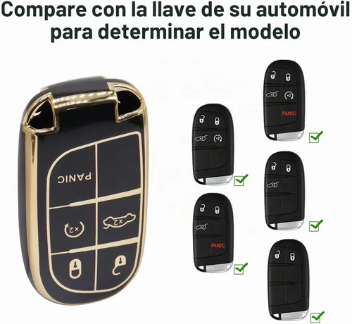Vista 6 de Elegananccy para Funda de Llavero de Jeep, Negro