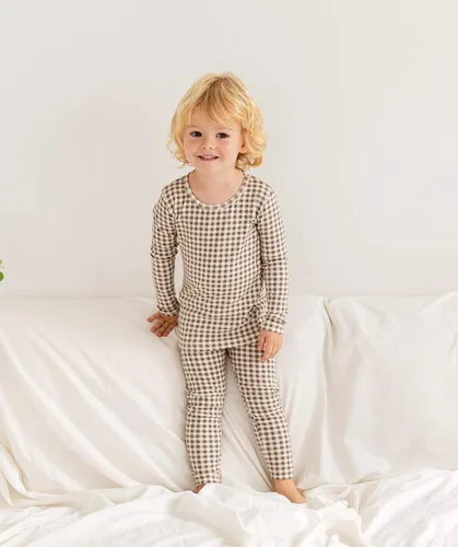 Vista 4 de AVAUMA Conjunto de pijama de algodón para bebés y niñas de 6 meses a 7 años