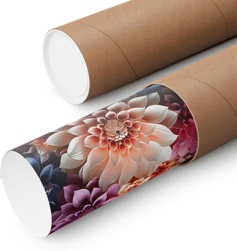 Vista 2 de CAPITUNEISKINEPA Dahlia Flower Posters - Posters For Room Mini Posters 9" x 11