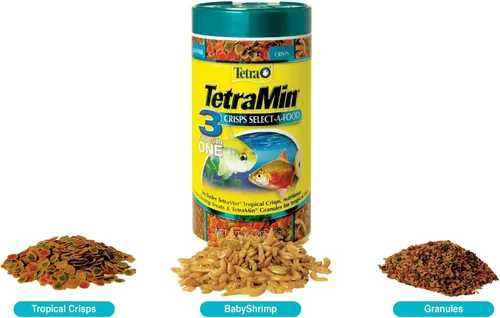 Vista 3 de Tetra Min Crisps Select-A-Food 77037 - Alimento para pescado, paquete variado de 2.4 onzas
