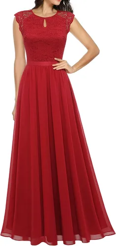 Vista 53 de Dressystar - Vestido de dama de honor, sin mangas, con cuello en V, para fiesta de boda