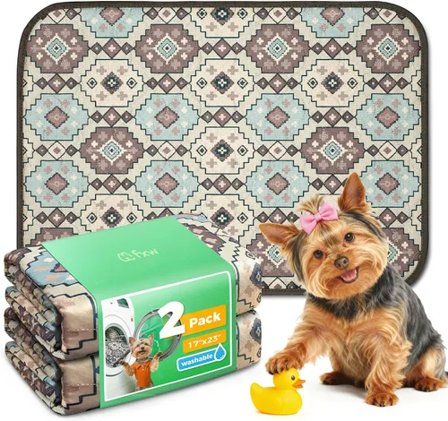 Vista 83 de FXW Almohadillas lavables para orina para perros, almohadillas para cachorros con súper absorbentes, diseñadas específicamente para jaulas de 24