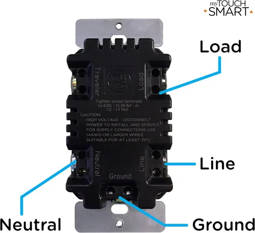Vista 6 de myTouchSmart 33861 LE Temporizador digital de pared, interruptor de puerta de empuje, pantalla LED retroiluminada, 8 tiempos de encendido/apagado