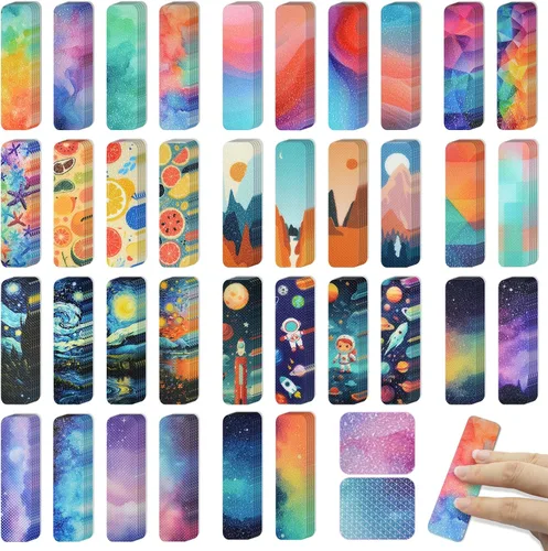 Vista 9 de 36 calcomanías sensoriales con diferentes texturas - Tiras sensoriales táctiles y texturizadas para adolescentes y adultos - Adhesivo calmante
