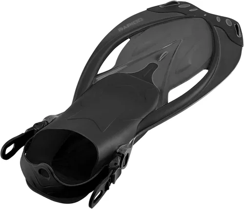 Vista 7 de Rapido Marine Open Heel Adjustable Fins - Translucent Violet Lime, Large/X