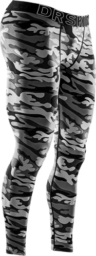 Vista 22 de DRSKIN Men’s Compression Pants (5/4/3 Pack) Quick Dry Tights Leggings Sports Baselayer Running Gym Workout Negro