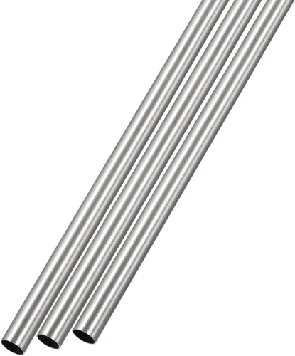 Vista 9 de METALLIXITY Tubo de acero inoxidable 304 (0.079 in de diámetro x 0.006 in de pared T x 9.843 in de largo), 3 piezas, tubo recto - para muebles