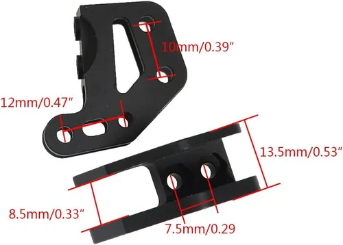 Vista 3 de Aleación doble inferior montaje de enlace de choque para 1/10 RC Crawler Axial Wraith 90018 RR10