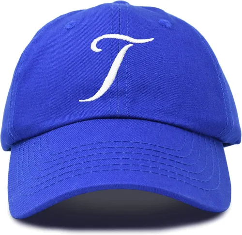 Vista 14 de DALIX Gorra de béisbol con letra T para mujer, con monograma y bordado cursivo Beige