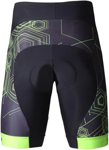 Vista 5 de beroy Pantalones de ciclismo cómodos para hombre, pantalones cortos de bicicleta acolchados 3D