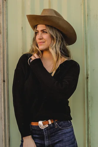 Vista 3 de II ININ Suéter de manga larga para mujer, ropa de primavera, moda casual, cuello en V, suéteres de gran