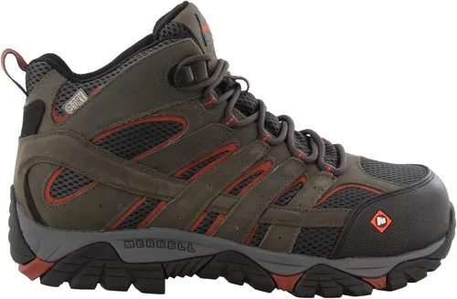 Vista 2 de Merrell Puntera compuesta impermeable Moab Vertex Mid para hombre, Negro