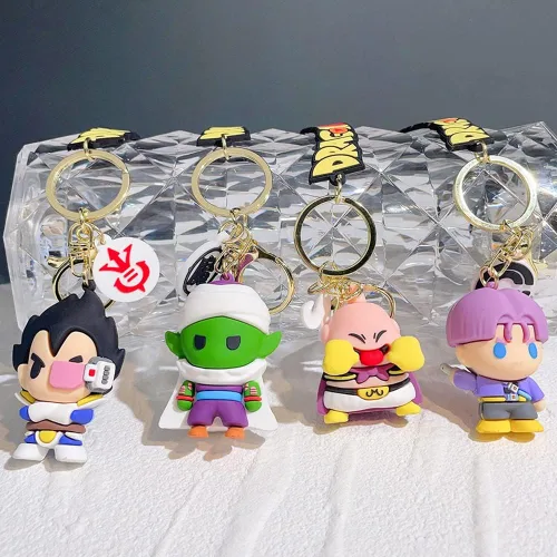 Vista 5 de UTTER Lindo llavero de muñeca animación encanto regalo llavero Pikkoro coche bolsa decoración, estilo4