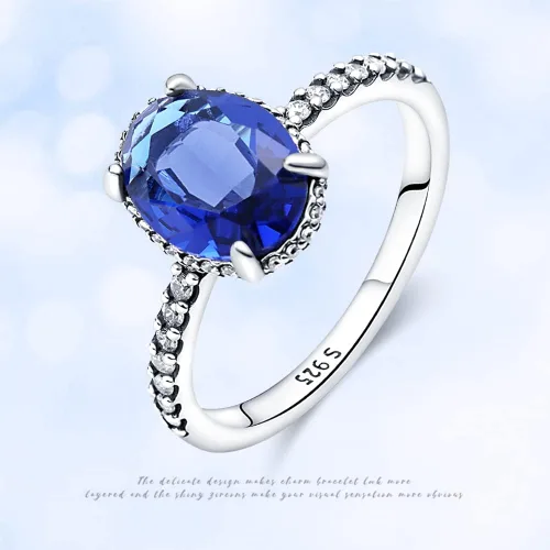 Vista 6 de KUNSIR Lindos y delicados anillos de plata de ley 925 para mujer, anillos delicados, anillos de piedras preciosas, joyería de boda, joyería