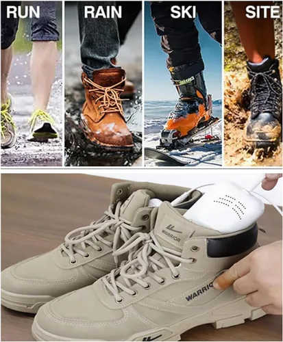 Vista 3 de Secador de botas de zapatos, secadora de calzado portátil con control automático de temperatura para estaciones lluviosas viajes de invierno