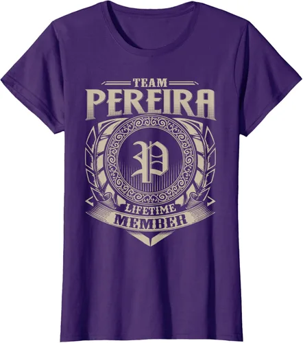 Vista 12 de Team PEREIRA Lifetime Member Apellido PEREIRA Family Vintage Camiseta, Negro