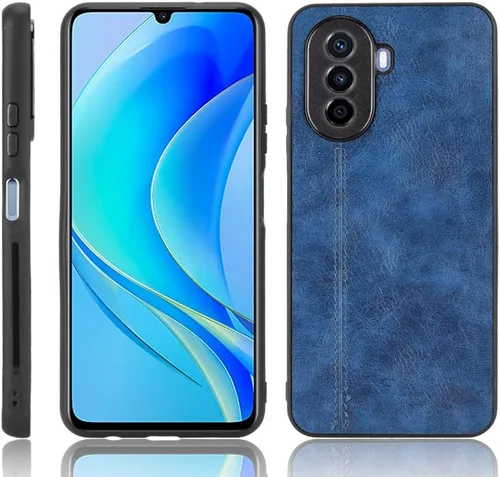 Vista 6 de Funda para Vivo iQOO Z1x 5G, funda para Vivo iQOO Z1x 5G Funda de piel sintética con funda 3 en 1, color azul