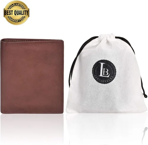Vista 2 de LeatherBoss - Cartera plegable para hombre con 13 ranuras para tarjetas de crédito