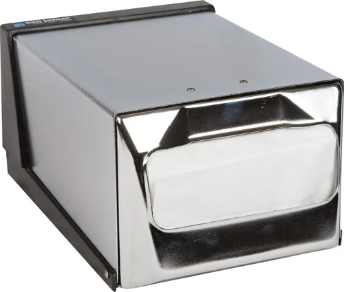 Vista 4 de San Jamar H3001XC Fullfold Cromo Dispensador de Servilletas para Encimera