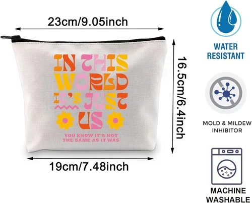 Vista 2 de BLUPARK Bolsa de maquillaje inspirada en el cantante, álbum de mercancía para cantante, bolsa de maquillaje para cantante, regalo para fanáticos