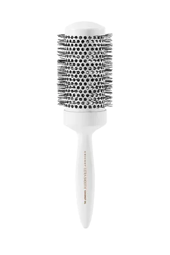 Vista 10 de Cricket Cepillo térmico de coco ultra suave, barril de cerámica de 1.5 pulgadas, aceite de coco y queratina, cerdas antiestáticas resistentes al