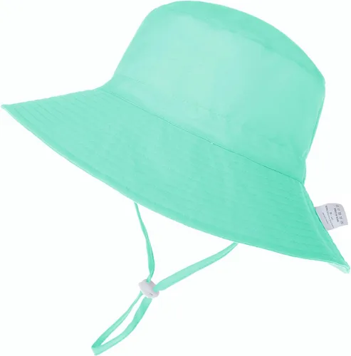 Vista 2 de Sombrero de sol para bebé, gorra ajustable para playa, verano, UPF 50+ para bebé, niña y niño