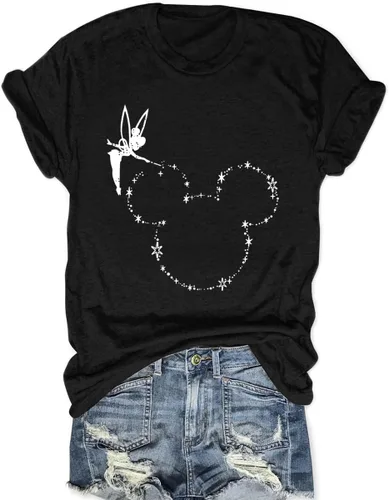 Vista 22 de Magic Kingdom Castle - Camisa de manga corta para mujer, estilo bohemio