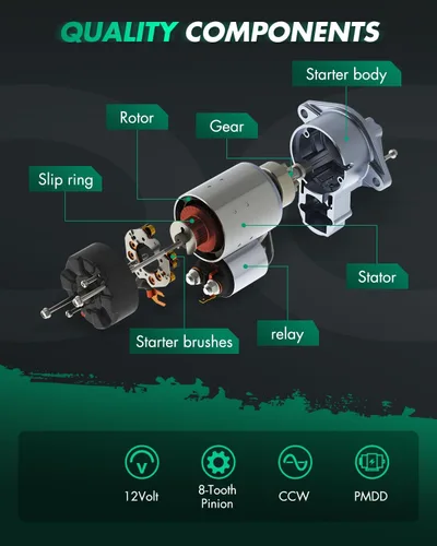 Vista 5 de SCITOO Arrancadores Nuevo Compatible para Motores Mariner – Marine Outboard 135CXL 135ELPTO 135EXLPTO 135L 135XL 150 Magnum EFI 150 Magnum II 150