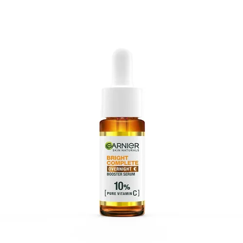 Vista 2 de Garnier Serum Nocturno Anti-Manchas Focales para Cara, con 10% de Vitamina C Pura y Ácido Hialurónico, Anti-Pigmentación y Opacidad, Para Todos