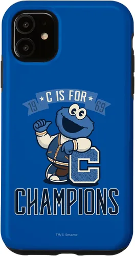Vista 8 de iPhone 16 Sesame Street Cookie Monster C es para Champions Case