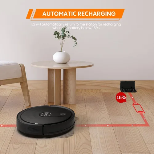 Vista 8 de Robot aspirador y trapeador, robot aspirador 3 en 1 con 5000 Pa, aspiradoras robóticas de navegación inteligente con limpieza multisuperficie, 2.87