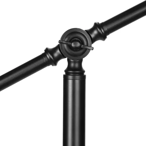 Vista 10 de Brightech Hudson 2 - Lámpara de pie LED, lámpara alta con base resistente, lámpara de arco contemporánea para salas de estar y oficinas, gran