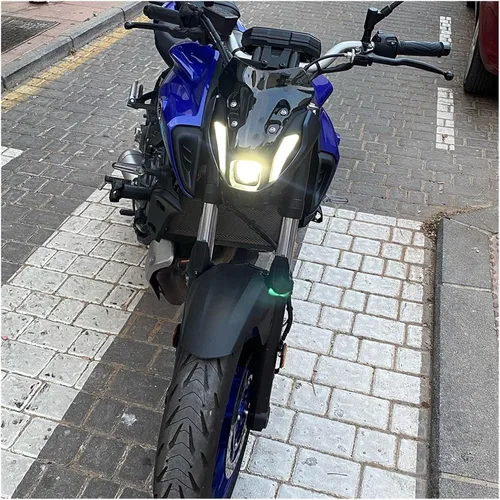 Vista 4 de New 2 Colors Windshield WindScreen Double Bubble Motorcycle Accessories Compatible with MT07 MT 07 MT-07 Mt07 Mt 07 2021 2022