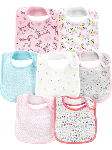 Vista 6 de Simple Joys by Carter's Baberos de dentición para bebé niño (7 unidades)