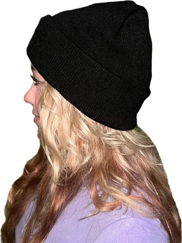 Vista 3 de DonkeyGear Gorro de punto de dibujos animados Rick, gorro suave y cálido para invierno
