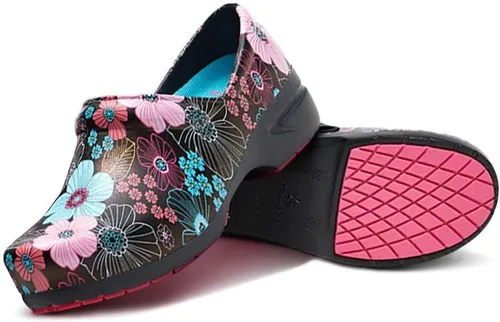 Vista 13 de Anywear SR Angel - Zuecos de enfermería, zapatos de trabajo antideslizantes para mujeres y hombres, zapatos de lactancia acolchados antideslizantes