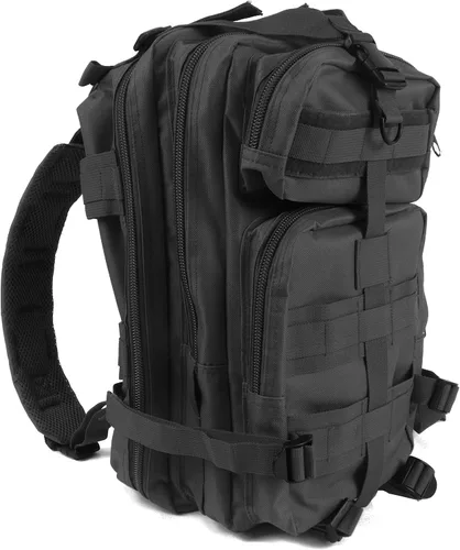 Vista 6 de MediTac Mochila táctica de asalto - Mochila de primeros auxilios - Mochila militar MOLLE de 18" Verde oliva (Olive Drab)