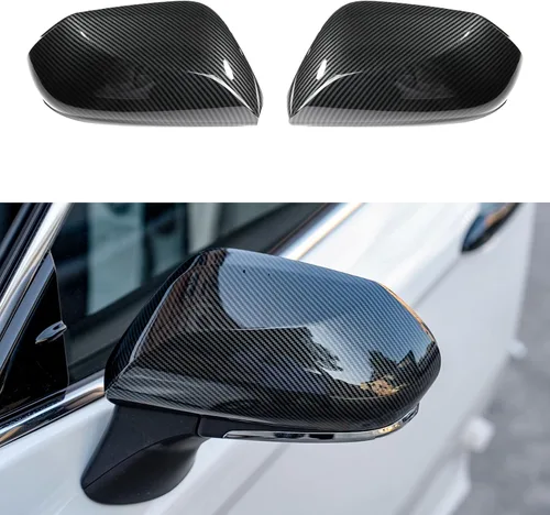 Vista 9 de CKE para Toyota Camry 2018-2026 Cubierta de espejo retrovisor exterior Negro brillante-A