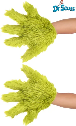 Vista 2 de Dr Seuss The Grinch Deluxe Costume Fur Hands for Kids