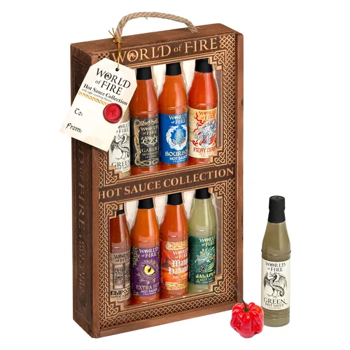 Vista 12 de Set de regalo de variedad de salsa picante estilo mexicano Aztecs Revenge - 10 botellas de salsa picante