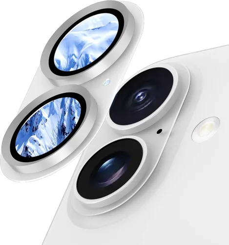 Vista 27 de Protector de lente de cámara para iPhone 15/iPhone 15 Plus/iPhone 14/iPhone 14 Plus, pantalla de cubierta de cámara de vidrio templado de aleación