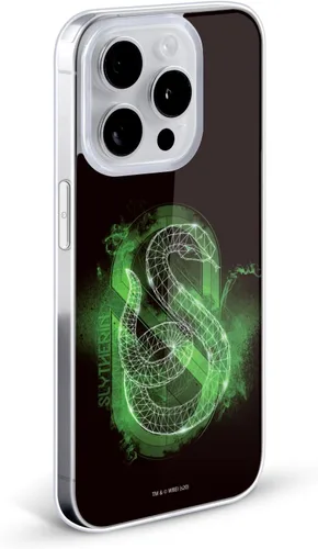 Vista 2 de Head Case Designs Funda de gel suave con licencia oficial de Harry Potter Slytherin Deathly Hallows XVIII compatible con Apple iPhone 13 Pro Max