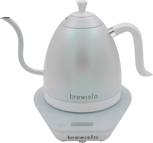Vista 7 de Brewista Artisan - Hervidor eléctrico de cuello de cisne, hervidor de agua con panel LCD, control preciso de temperatura, hervido rápido y ajustes