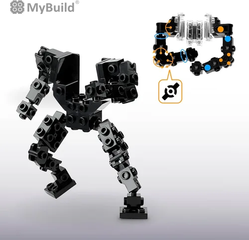 Vista 3 de MyBuild Mecha Frame Pack MF5 - Construye y personaliza tu propio Mech con facilidad, recomendado para mayores de 10 años