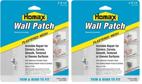 Vista 7 de Homax 41072055048 Parche de pared de acero galvanizado, 4 x 4 pulgadas, parche resistente